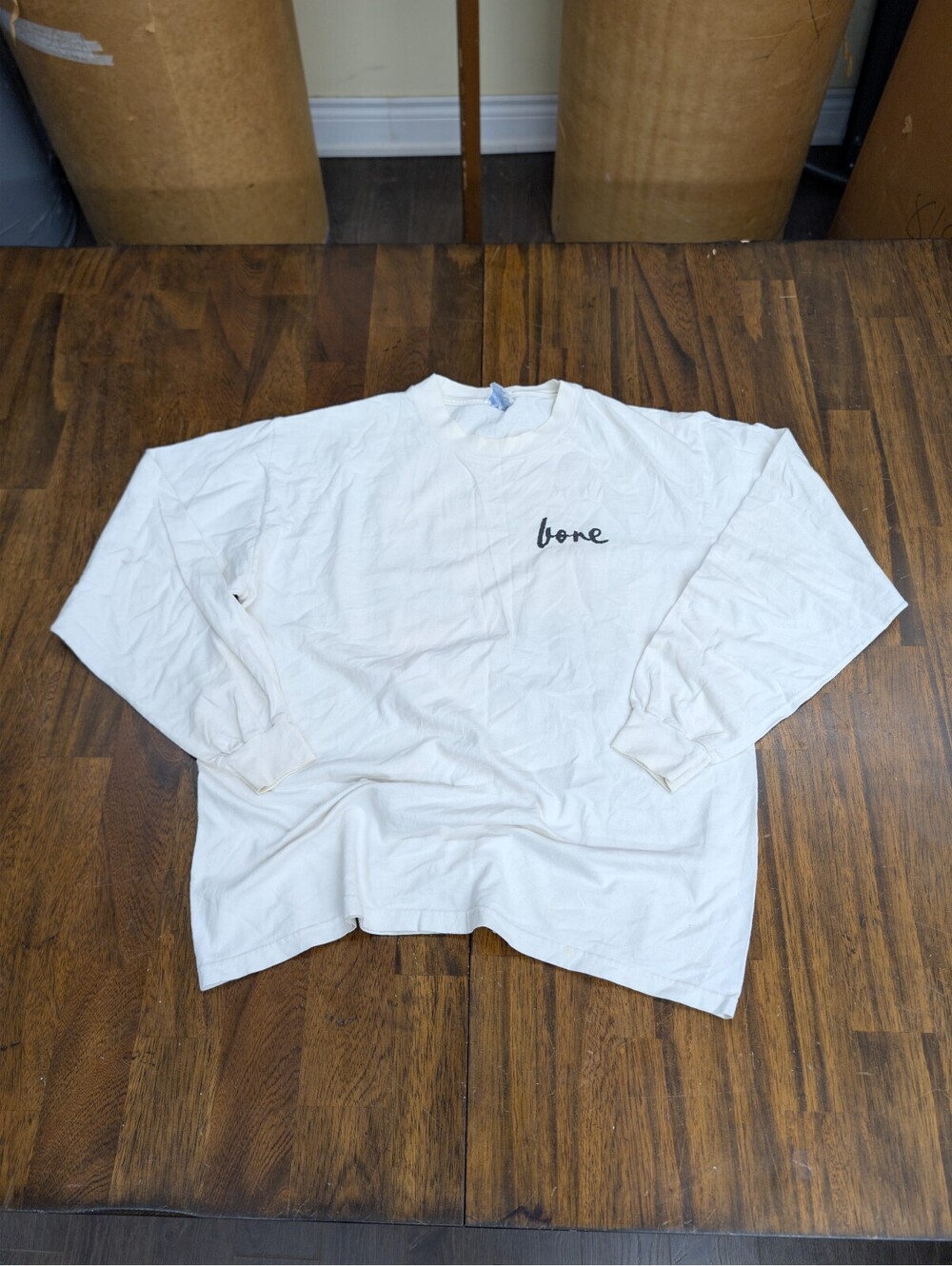 Vintage Bonetober Long Sleeve Shirt Hanes Beefy T Large